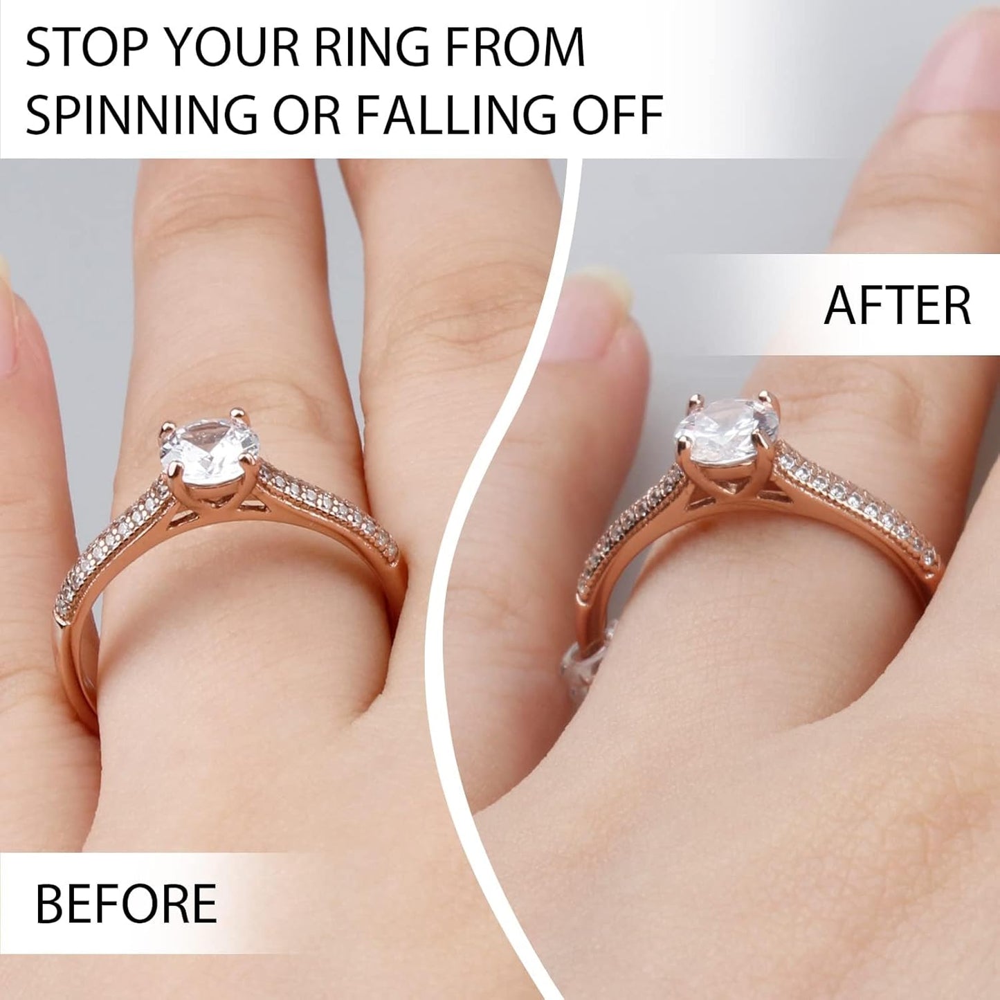 Ring Size Adjuster for Loose Rings  Ring Sizers Ring Spacers or Ring Tightener - Invisible Ring Guards